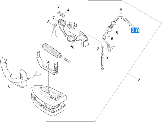 KÄRCHER Ersatzteile Dampfreiniger K 1801 B *EU 1.354-101.0 Buegeleisen