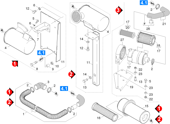 KÄRCHER Professional Ersatzteile Kehrmaschinen KMR 1700 D      EU  Filtereinheit