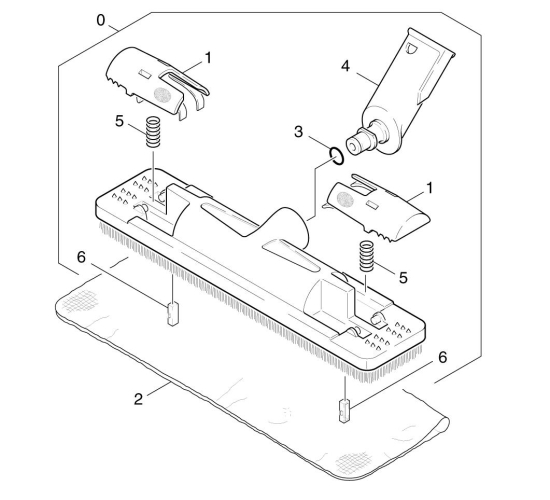 KÄRCHER Ersatzteile Dampfreiniger K 1201 *EU 1.115-120.0 Bodenduese