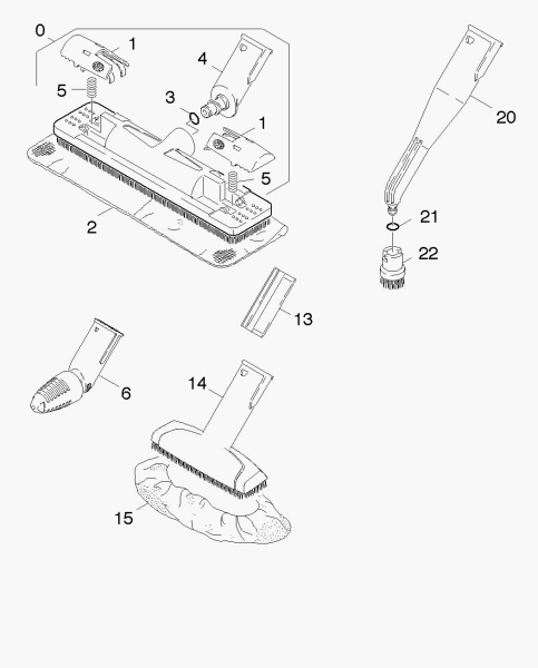 KÄRCHER Ersatzteile Dampfreiniger SC 1100 *EU 1.204-116.0 Buersten