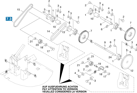 KÄRCHER Professional Ersatzteile Kehrmaschinen KSM 950 B 0 Kehrantrieb