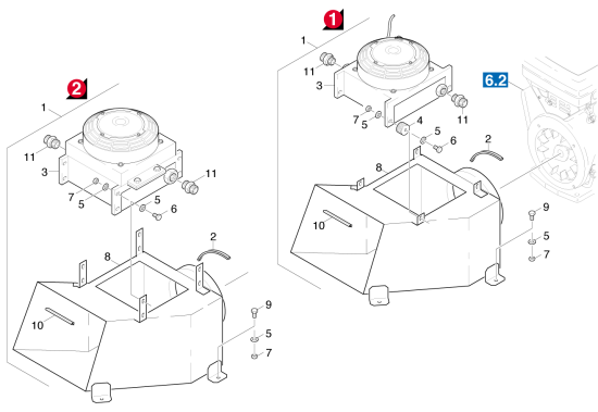 KÄRCHER Professional Ersatzteile Kehrmaschinen KMR 1550 B  Kuehler 1.948-204.0