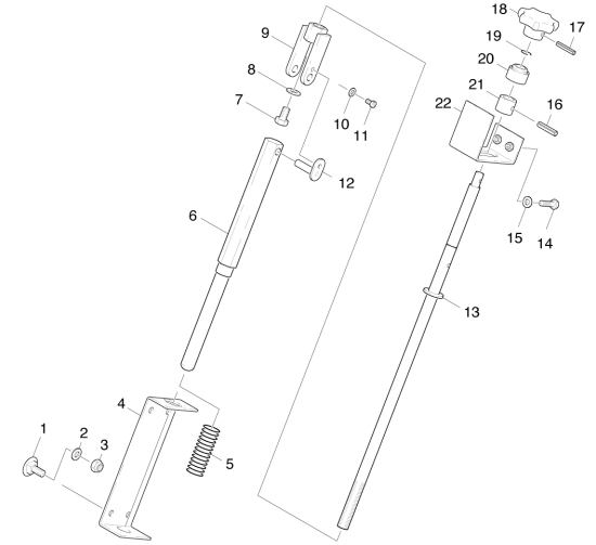 KÄRCHER Professional Ersatzteile Kehrmaschinen KMR 1700 D      EU  Handhebel