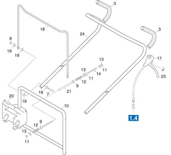 KÄRCHER Professional Ersatzteile Kehrmaschinen RADIUS 33 0 Schubbuegel