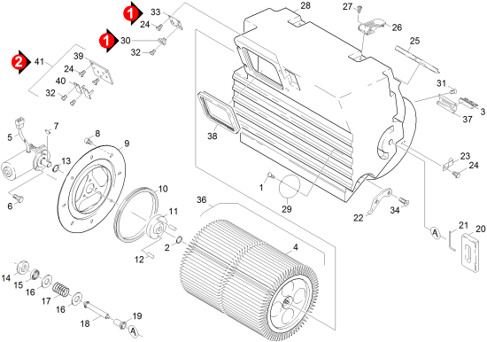 KÄRCHER Professional Ersatzteile Kehrmaschinen KMR 1250 B -2 SB  Filterkasten 1.091-124.0