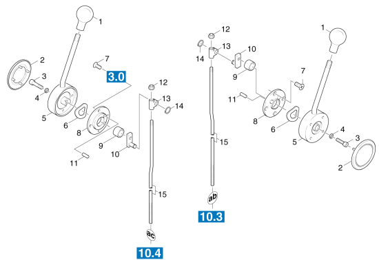 KÄRCHER Professional Ersatzteile Kehrmaschinen KMR 1200 B  Hebel Seitenbesen 1.891-104.0