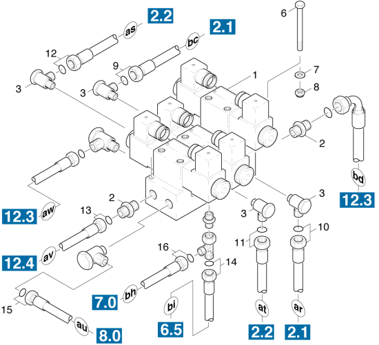 KÄRCHER Professional Ersatzteile Kehrmaschinen KMR 1700 D      EU  Ventilblock