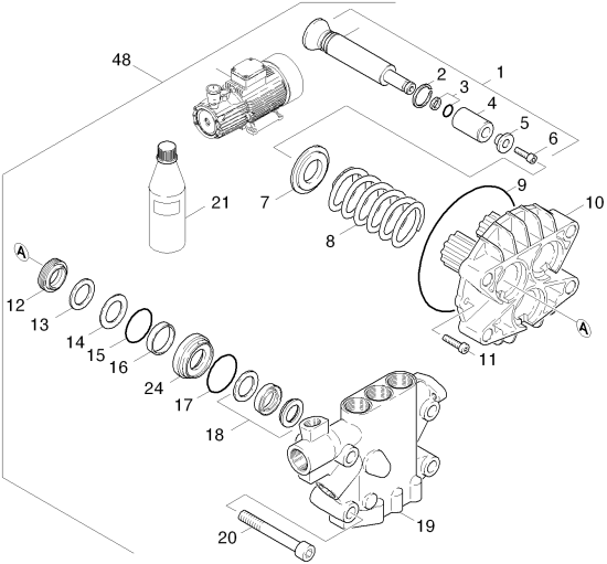 KÄRCHER Professional Ersatzteile Hochdruckreiniger Kaltwasser HD 1312 ST-H EU-II 1.212-206.0 Kolben