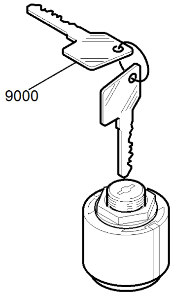 KÄRCHER Professional Ersatzteile Bodenreiniger BR 35/12 C Bp Pack 9.398-851.0 Schluesselschalter
