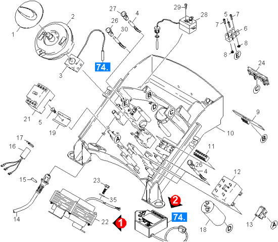 KÄRCHER Professional Ersatzteile Hochdruckreiniger Heisswasser HDS 558 CSX ECO EU 1.170-621.0 E-Geraeteschrank