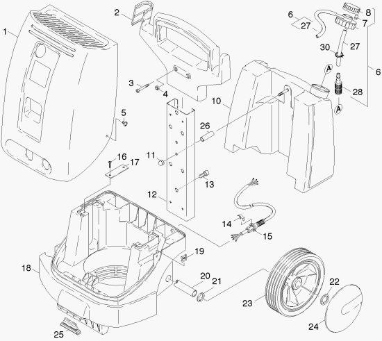 KÄRCHER Professional Ersatzteile Hochdruckreiniger Kaltwasser HD 1090 PLUS  EU 1.951-511.0 Einzelteile