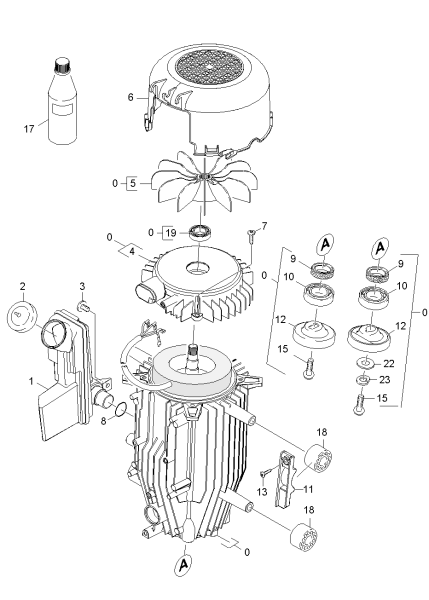 KÄRCHER Professional Ersatzteile Hochdruckreiniger Kaltwasser HD 7/18 C PLUS  EU 1.151-603.0 Motor