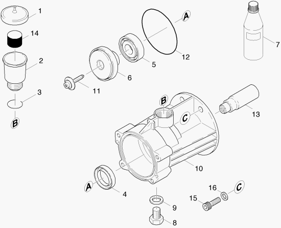 KÄRCHER Professional Ersatzteile Hochdruckreiniger Kaltwasser HD 2.6/26 P 1.575-106.0 Antrieb