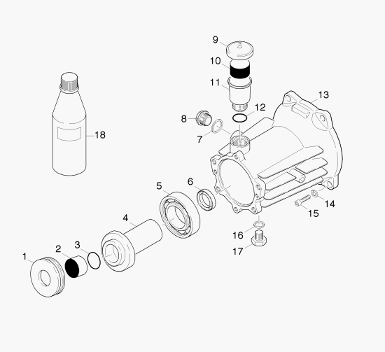 KÄRCHER Professional Ersatzteile Hochdruckreiniger Kaltwasser HD 4.0/36 P 1.575-108.0 Antrieb