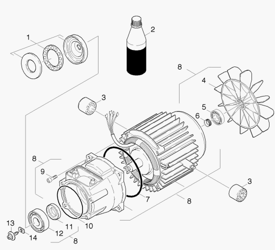 KÄRCHER Ersatzteile Hochdruckreiniger K 6.85M-PLUS-WB *EU 1.397-601.0-A Motor