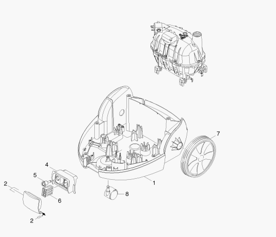 KÄRCHER Ersatzteile Dampfreiniger SC 1202 I7002 *EU 1.702-107.0 Unterteil