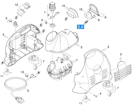 KÄRCHER Ersatzteile Dampfreiniger SC 1125 PLUS *EU 1.518-202.0 Gehaeuse