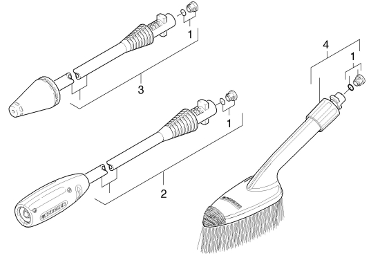 KÄRCHER Ersatzteile Hochdruckreiniger K 2.55 1.601-502.0-B Strahlrohr