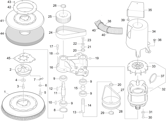 KÄRCHER Professional Ersatzteile Bodenreiniger BR 40/25 C Bp Pack  EU 1.515-301.0 Buerstenkopf BD Ep