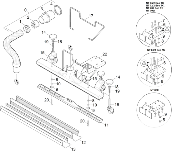 KÄRCHER Professional Ersatzteile Sauger NT 75/2 Tact² Me Tc Adv EU 1.667-316.0 ABS Fahrbahnduese