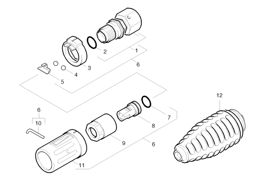 KÄRCHER Professional Ersatzteile Hochdruckreiniger Kaltwasser HD 9/20 -4M EU-I 1.524-401.0 Düse