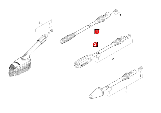 KÄRCHER Ersatzteile Hochdruckreiniger K 2.16 PLUS *EU 1.671-246.0-B Strahlrohr