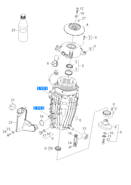 KÄRCHER Professional Ersatzteile Hochdruckreiniger Kaltwasser HD 9/20 -4M EU-I 1.524-401.0 Motor