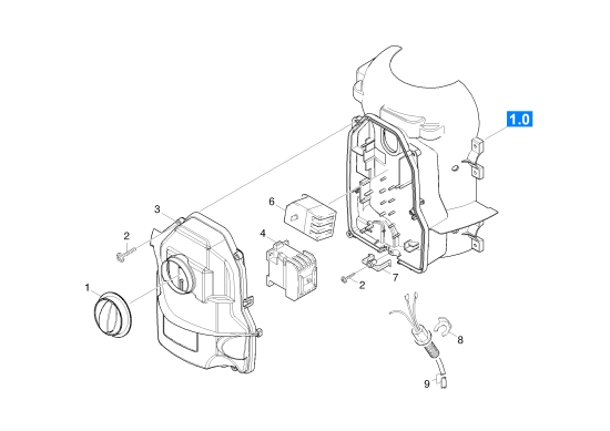 KÄRCHER Professional Ersatzteile Hochdruckreiniger Kaltwasser HD 9/20 -4M EU-I 1.524-401.0 E-Kasten