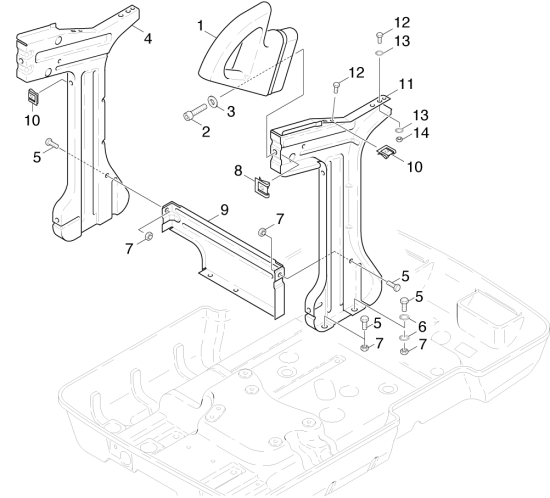 KÄRCHER Professional Ersatzteile Hochdruckreiniger Heisswasser HDS 5.0/30 1.028-342.0 Griff