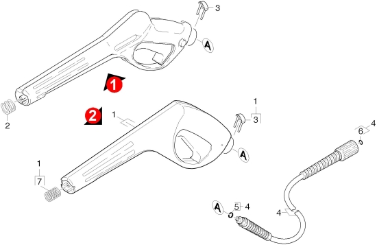 KÄRCHER Ersatzteile Hochdruckreiniger K 7.20MX-WB-PLUS*EU 1.034-850.0-B Handspritzpistole