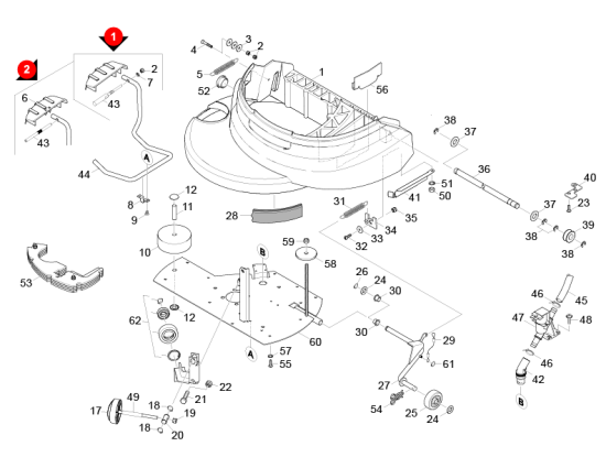 KÄRCHER Professional Ersatzteile Bodenreiniger BD 45/40 W Bp Pack EU 1.533-109.0 Einzelteile BD