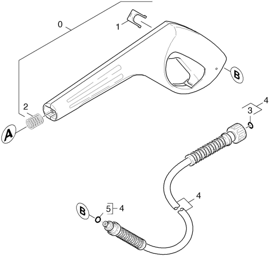 KÄRCHER Ersatzteile Hochdruckreiniger K 3.96 M 1.636-105.0-B Handspritzpistole