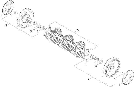 KÄRCHER Ersatzteile Kehrmaschine S 550 1.766-200.0 Kehrwalze