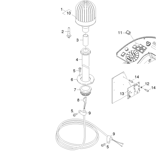 KÄRCHER Professional Ersatzteile Bodenreiniger ABS Rundumkennleuchte BR/BD 75-90/140 DOSE Rundumkennleuchte 2.641-350.0