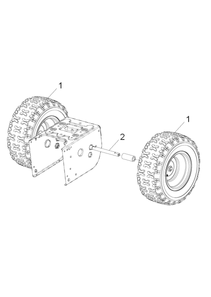 KÄRCHER Professional Ersatzteile Schneefraesen STH 13.84 W  Rad 1.335-204.0