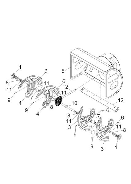 KÄRCHER Professional Ersatzteile Schneefraesen STH 13.84 W  Schneckenrad 1.335-204.0
