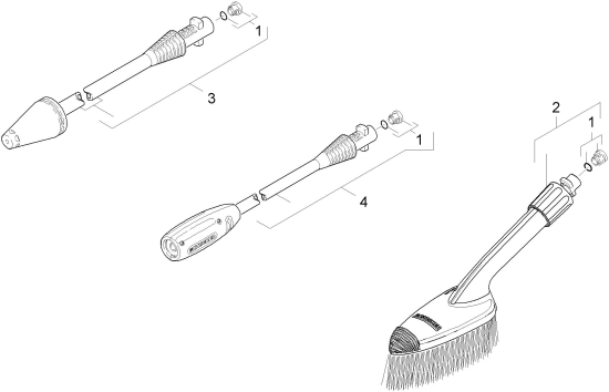 KÄRCHER Ersatzteile Hochdruckreiniger KB 2020 C 1.601-631.0-B Strahlrohr