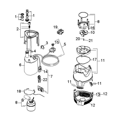 KÄRCHER Ersatzteile Pumpe SCP 16000 LEVEL SENSOR *EU-I 1.645-154.0 Einzelteile