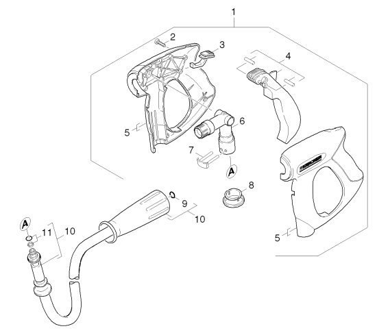 KÄRCHER Professional Ersatzteile Hochdruckreiniger Heisswasser SB-HDS 695      -BP 1.025-961.0 Handspritzpistole