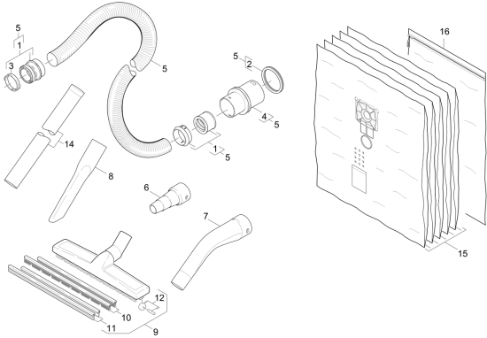 KÄRCHER Professional Ersatzteile Sauger NT 45/1 Tact Te H  EU 1.145-838.0 Zubehoer