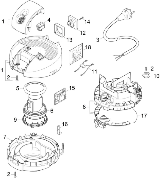 KÄRCHER Ersatzteile Nasstrockensauger A 2676 X PT Plus *EU 1.723-812.0 Saugturbine