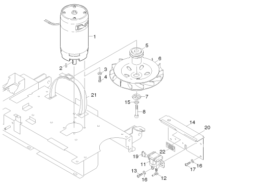 KÄRCHER Professional Ersatzteile Kehrmaschinen RADIUS 33 0 E-Motor