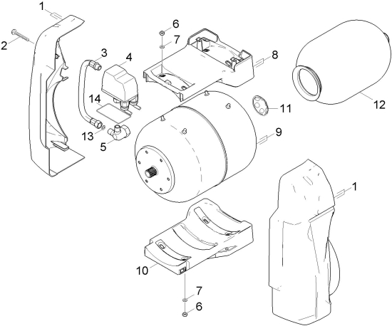 KÄRCHER Ersatzteile Pumpe BPP 4000/48 *EU-I 1.645-281.0 Druckbehaelter