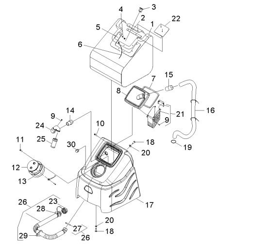 KÄRCHER Professional Ersatzteile Bodenreiniger BR 60/95 RS Bp Pack 1.006-093.0 Tank