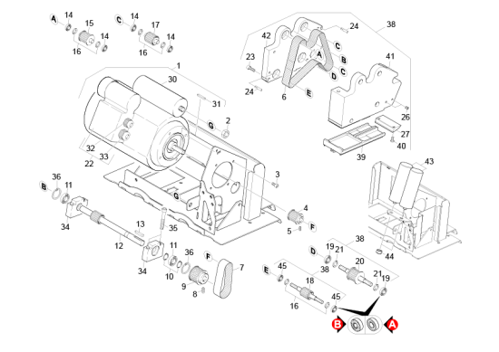KÄRCHER Professional Ersatzteile Bodenreiniger Treadway Antrieb 1.310-108.0