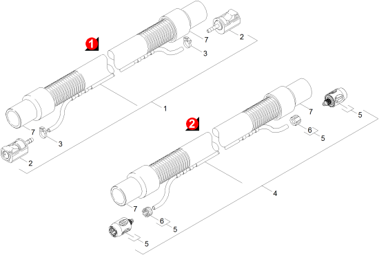 KÄRCHER Professional Ersatzteile Spruehextraktion SAPUR PROFESSIONAL EU 1.100-520.0 Saugschlauch
