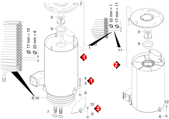 KÄRCHER Professional Ersatzteile Hochdruckreiniger Heisswasser HDS 1295      EU-I 1.028-301.0 Heizschlange