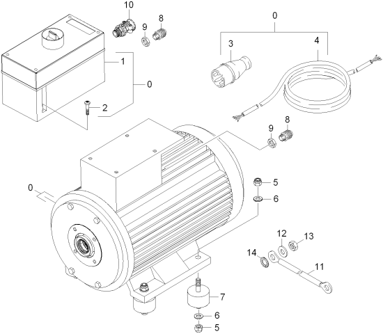 KÄRCHER Professional Ersatzteile Hochdruckreiniger Kaltwasser HD 10/16-4 Cage Ex 9.398-751.0 Motor