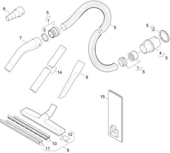 KÄRCHER Professional Ersatzteile Sauger NT 35/1 Tact Te el EU 1.184-820.0 Zubehoer