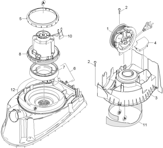 KÄRCHER Ersatzteile Trockensauger DS 5600 PLUS *EU 1.195-134.0 Motor